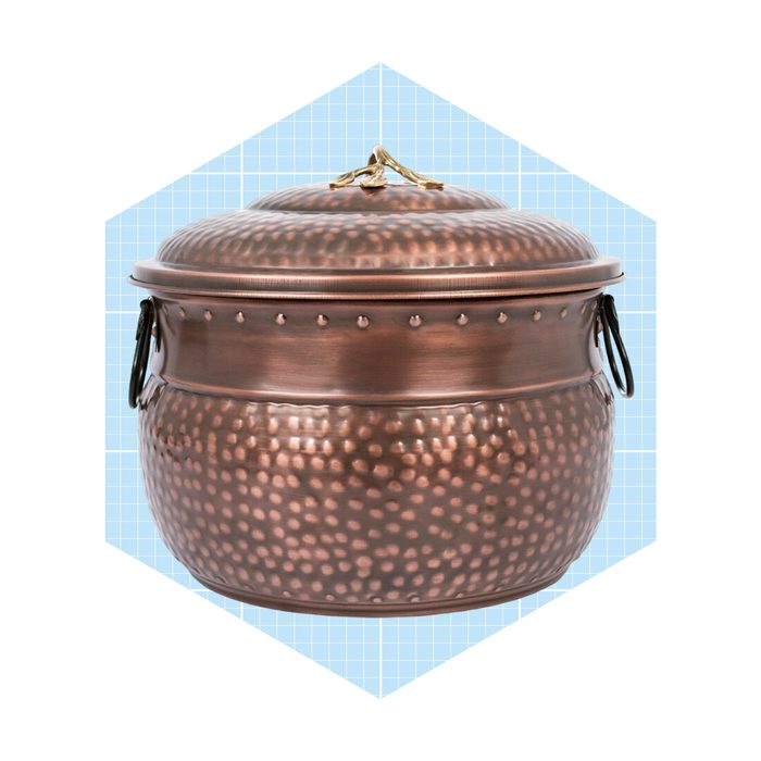 Birdrock Home Metal Hose Pot