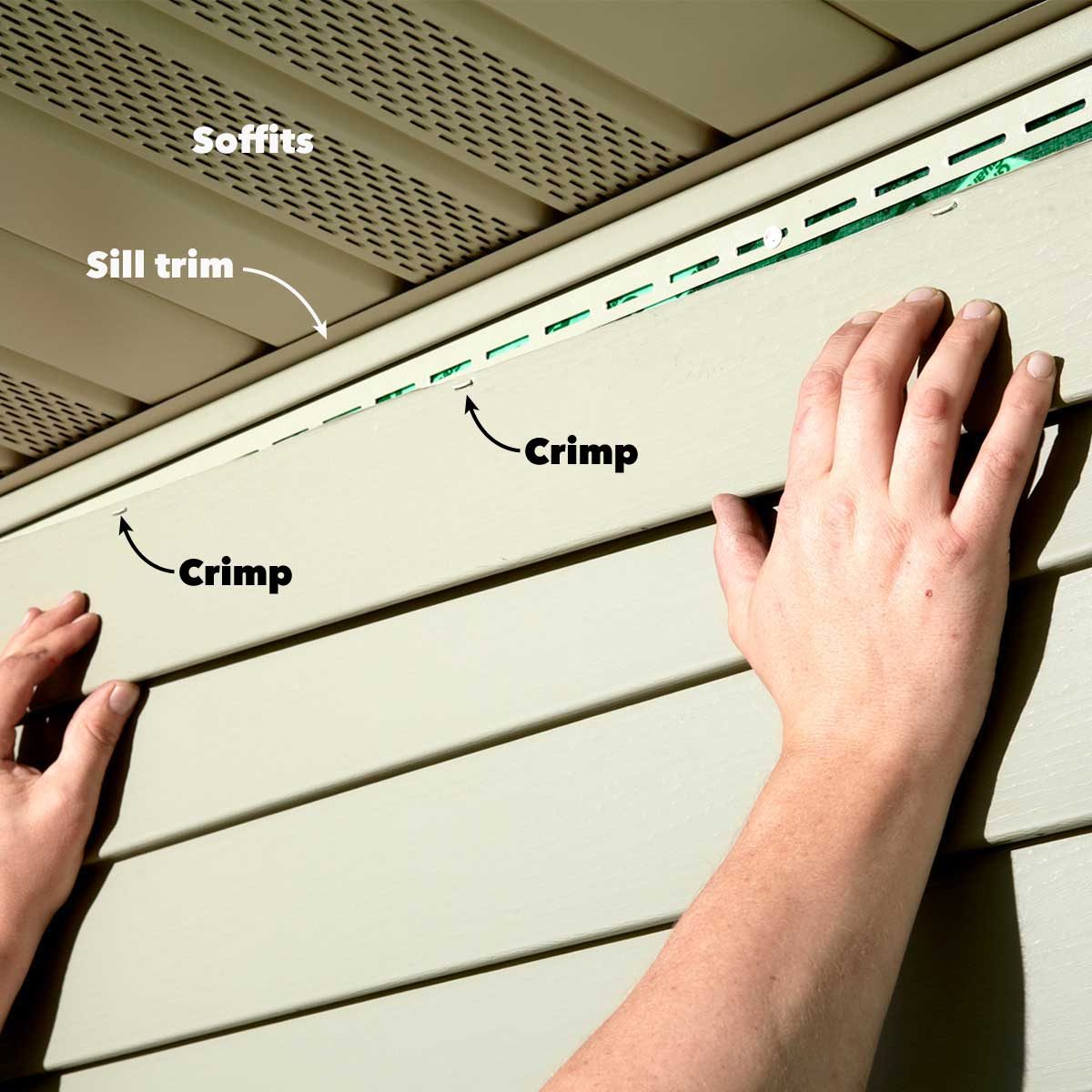 Crimp and Caulk the Top Course