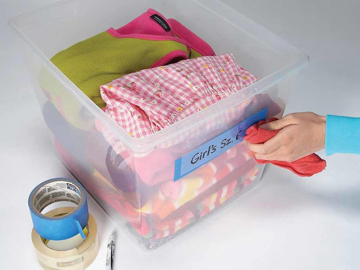 Erasable tape storage hack