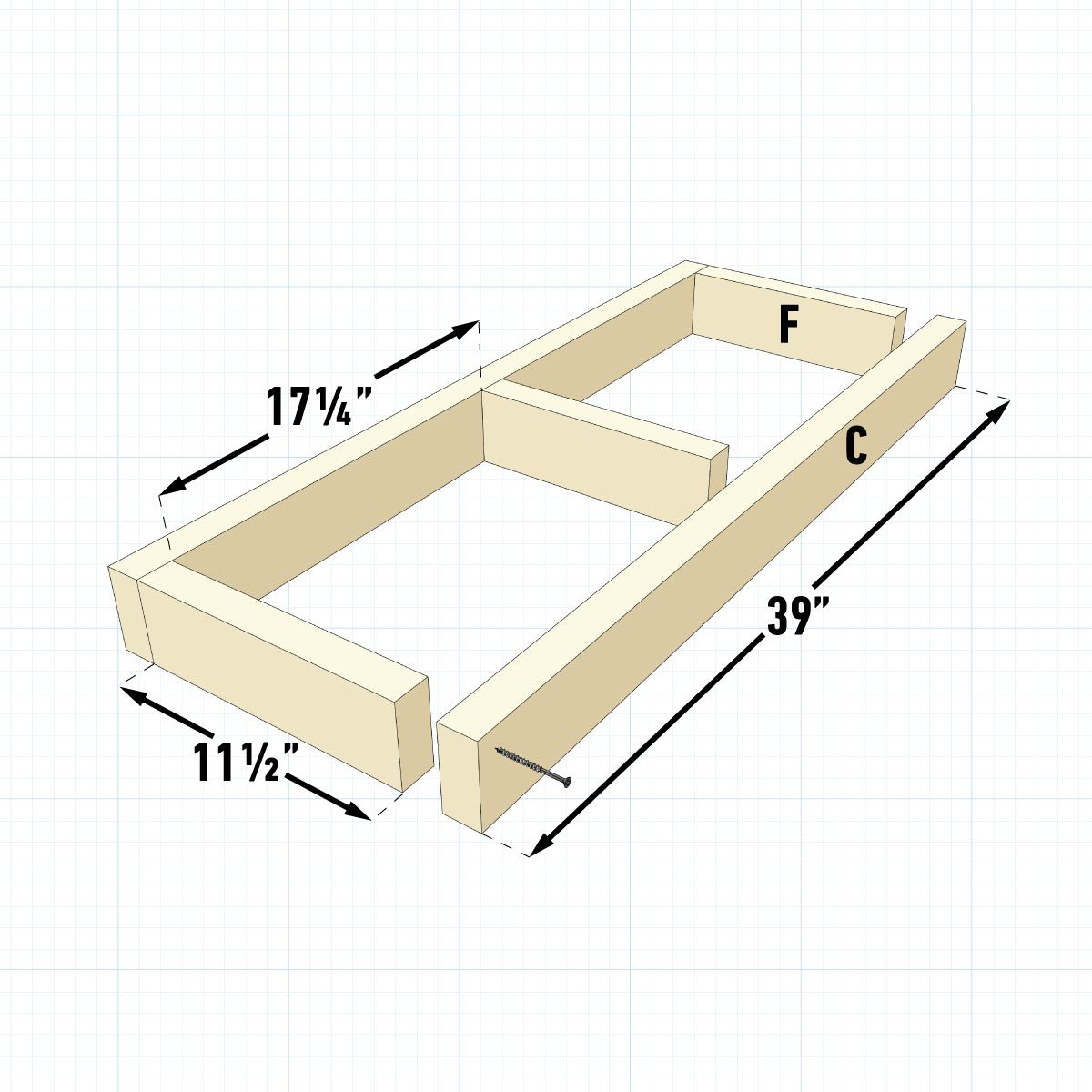 Making the shelf frame