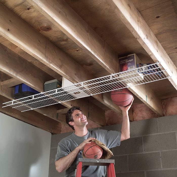 joist storage shelving