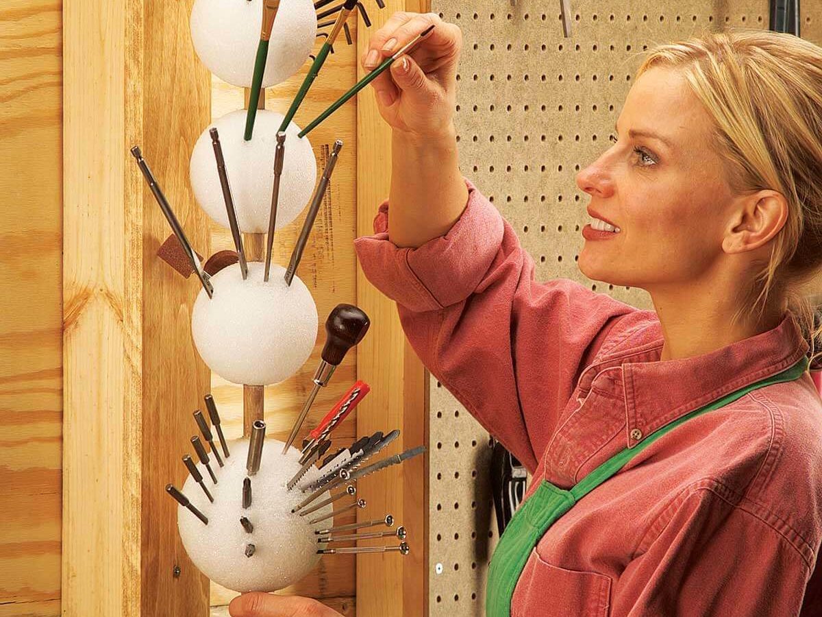 Foam Ball Tool Storage