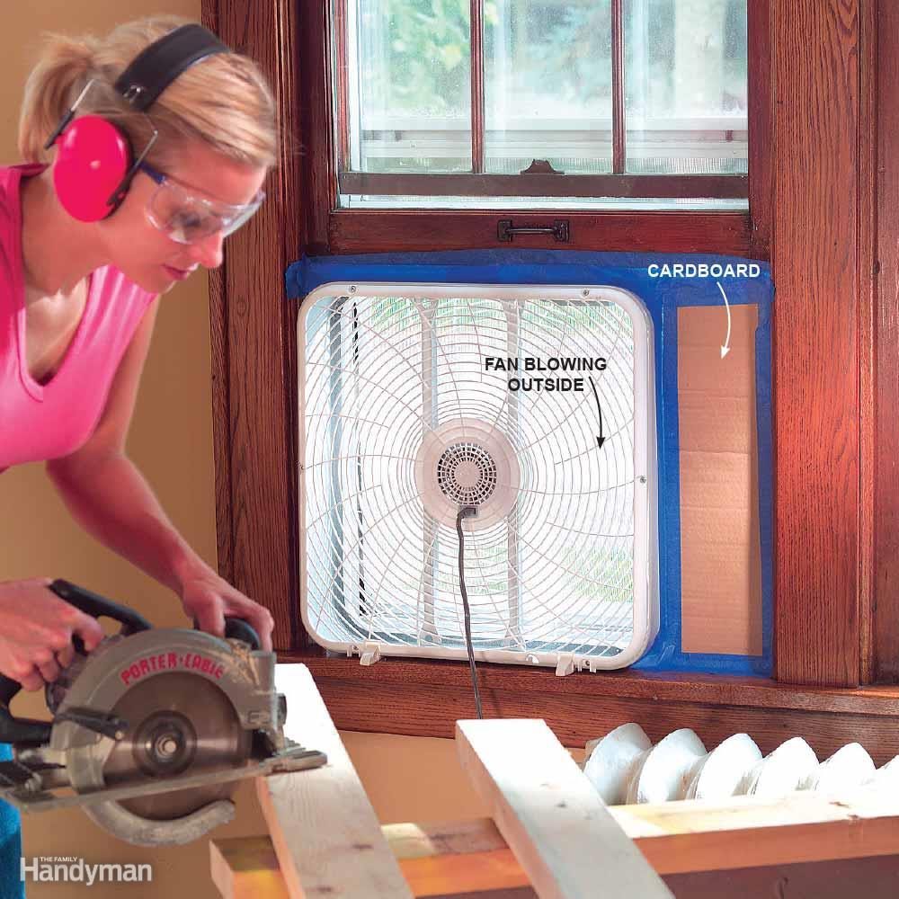 Drive Dust Outside With a Fan