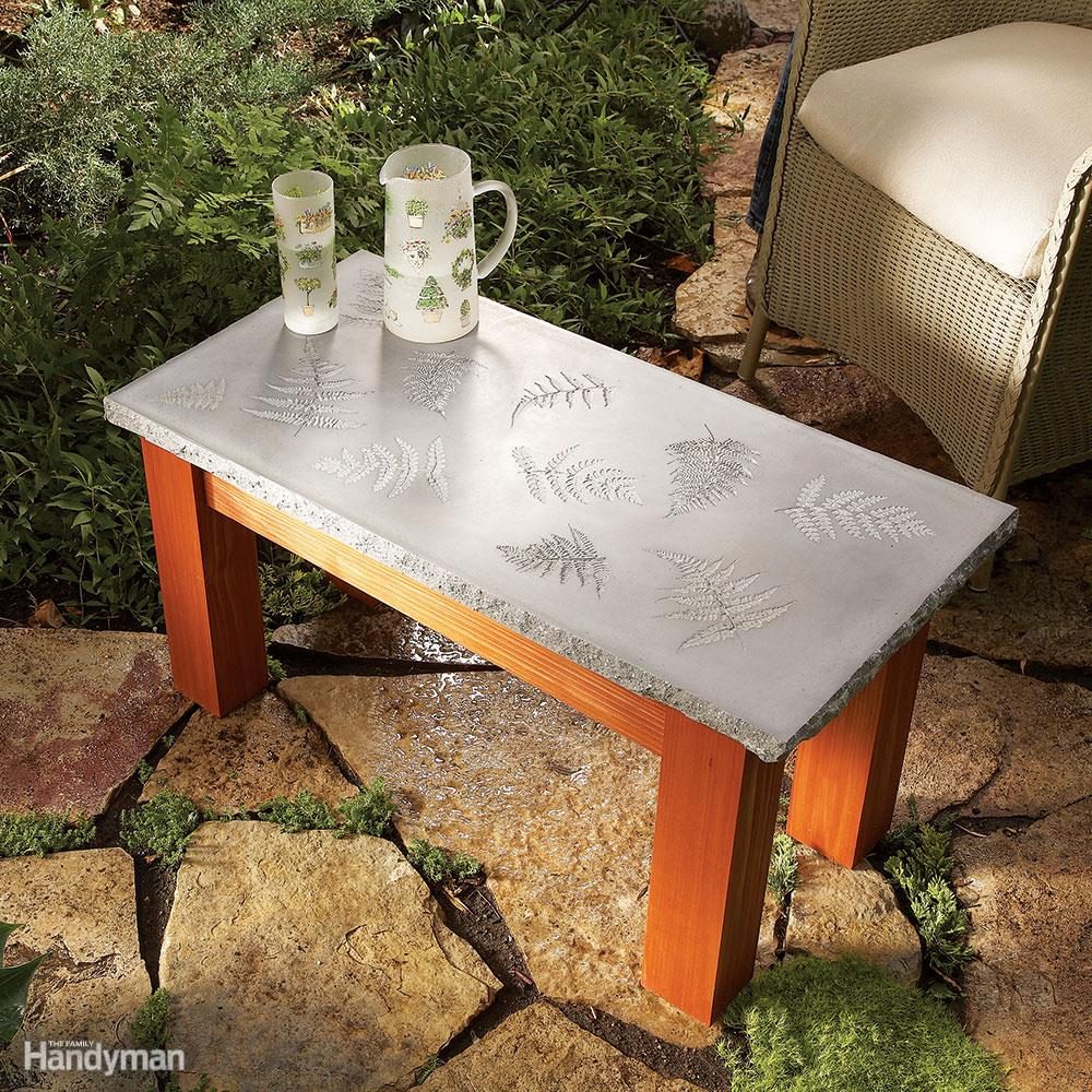 concrete table