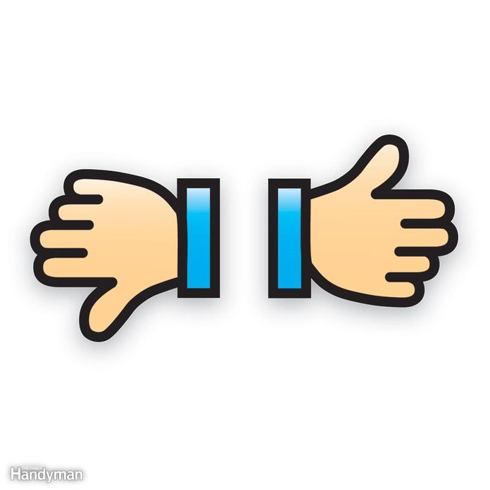 thumbs up and thumbs down icons