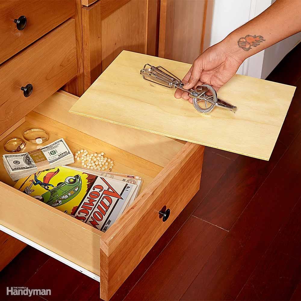 False-Bottom Drawer