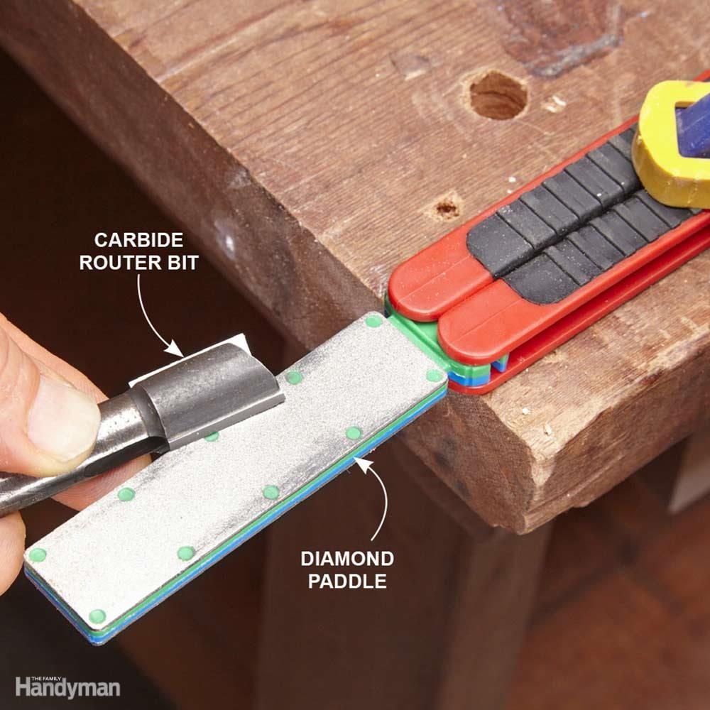 Tune Up Carbide Router Bits With a Diamond Paddle