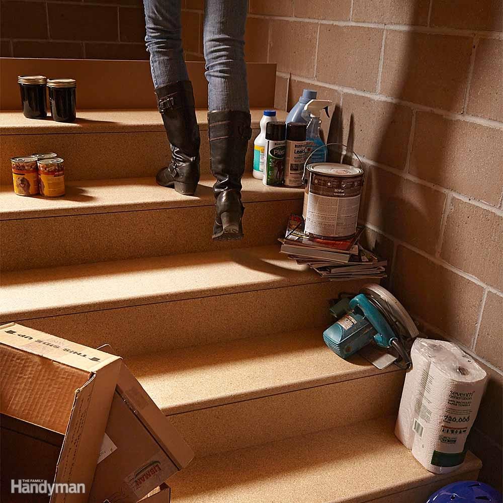 Ditch the Clutter, Especially on Stairs