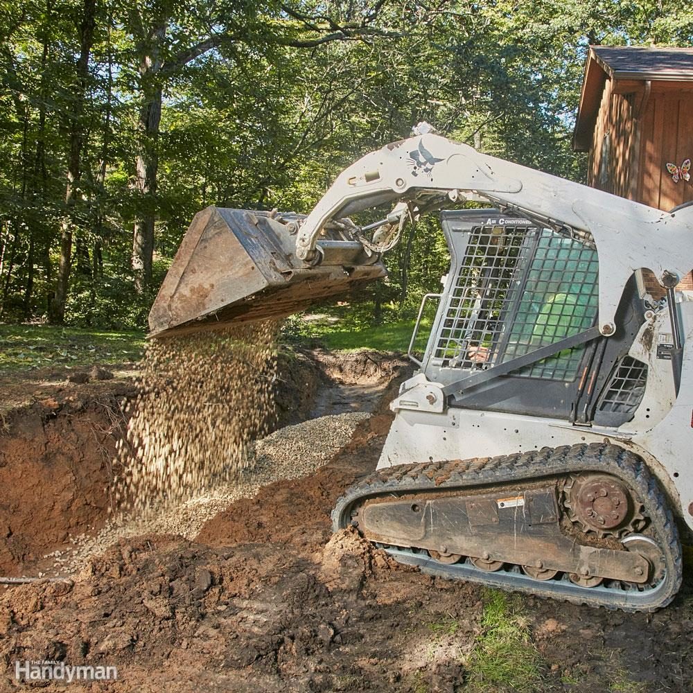 Lay a crushed stone base