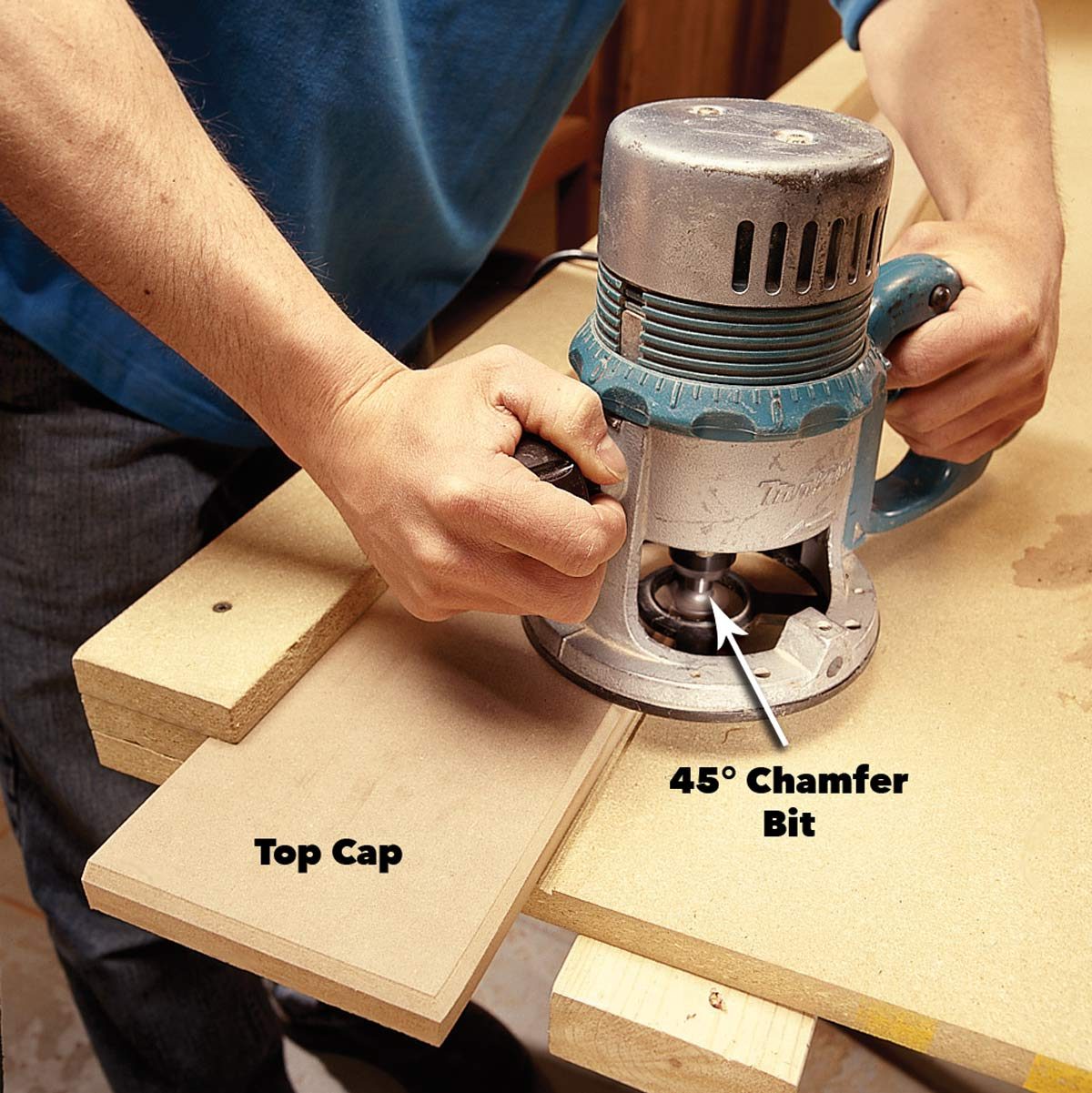 rout and install the caps