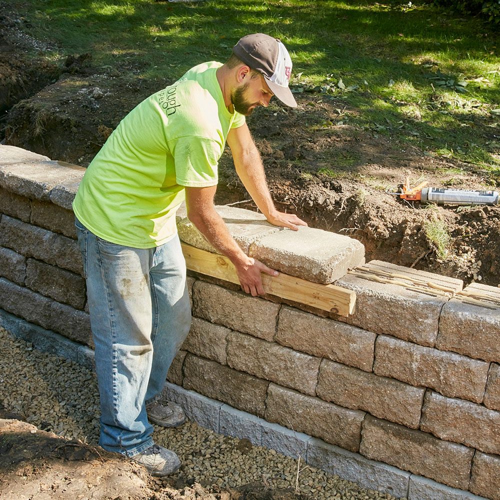 Lining up the capstones | Construction Pro Tips