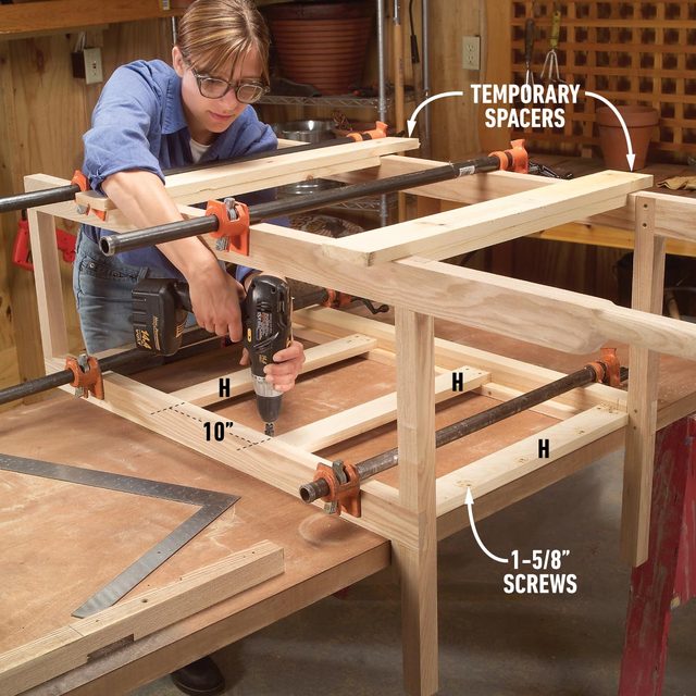 Construct A Classic Wooden Cart Join the side frames