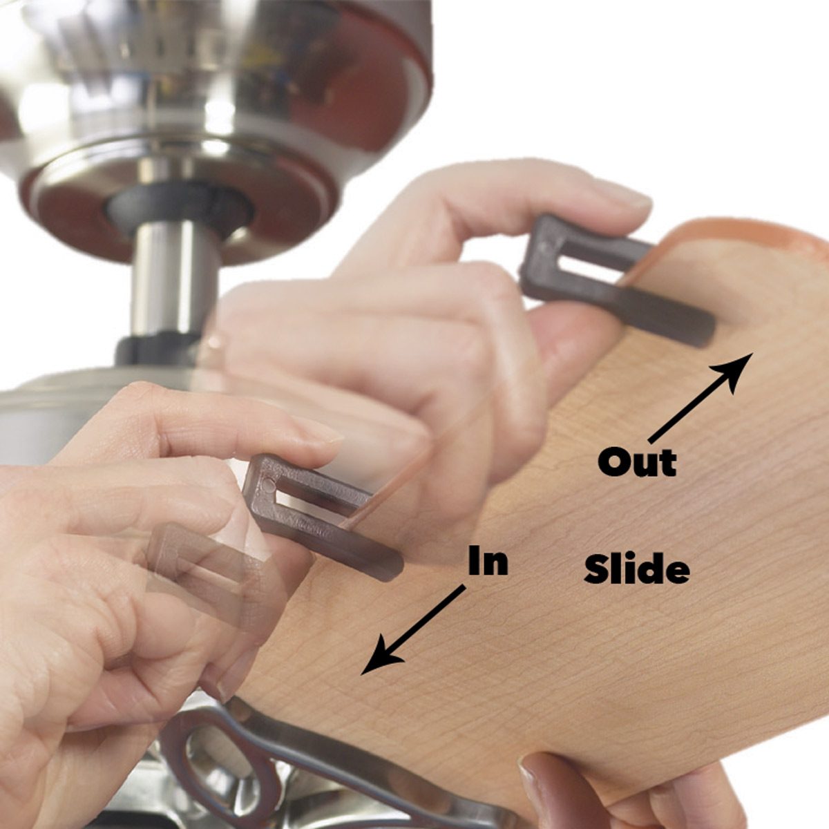 slide on balancing clip ceiling fan