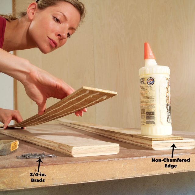 add plywood spacer to slatwall