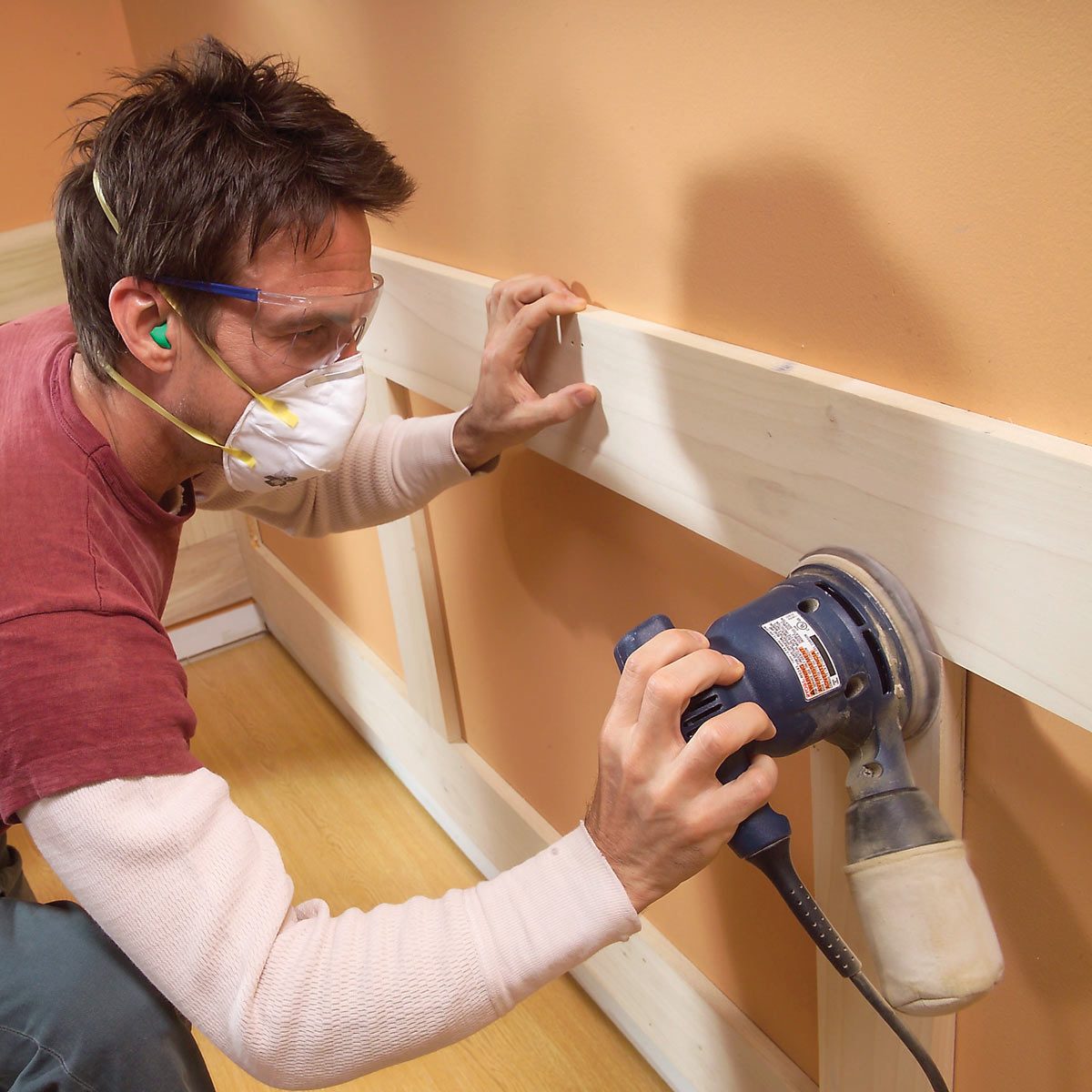 sand wainscoting 