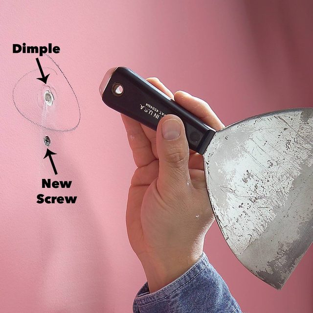 Drive the popped nail