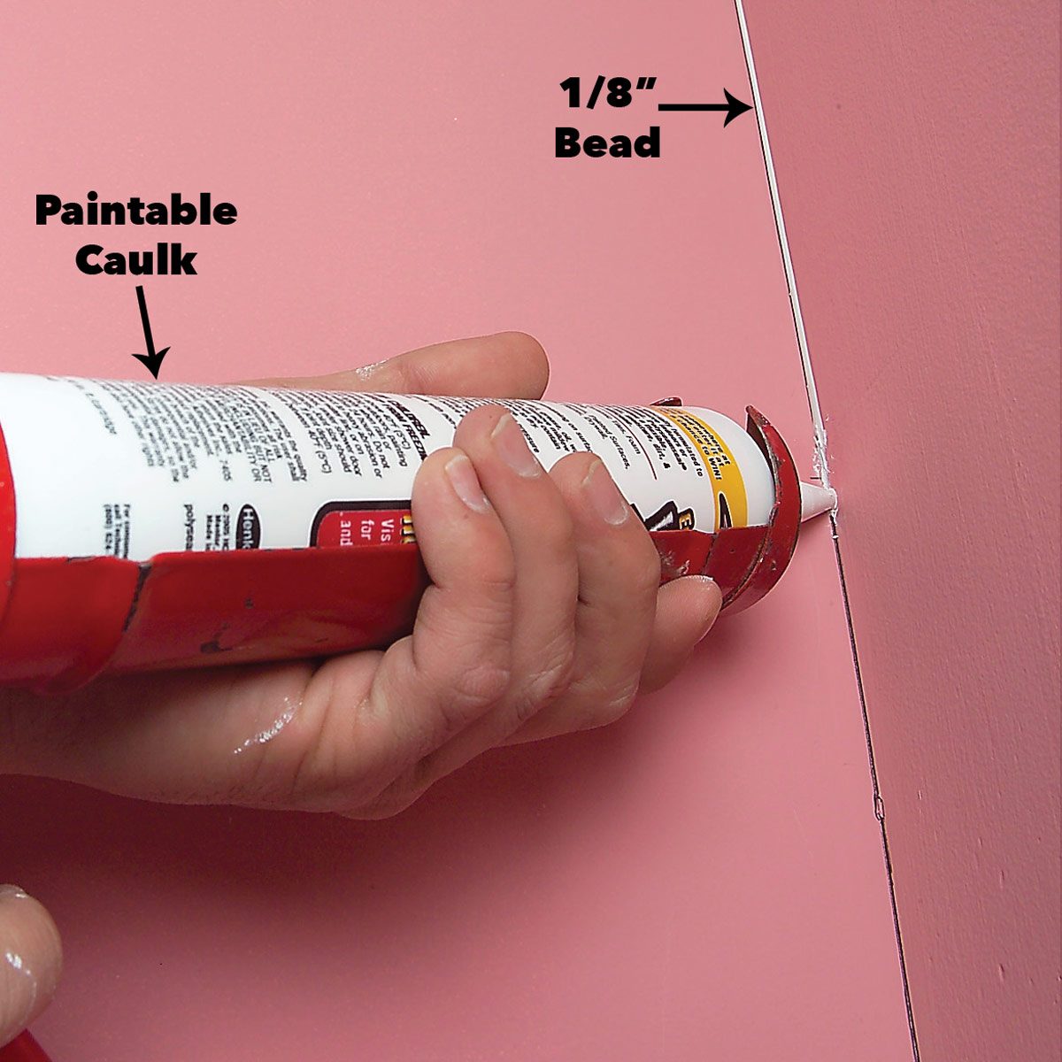 caulk inside corners