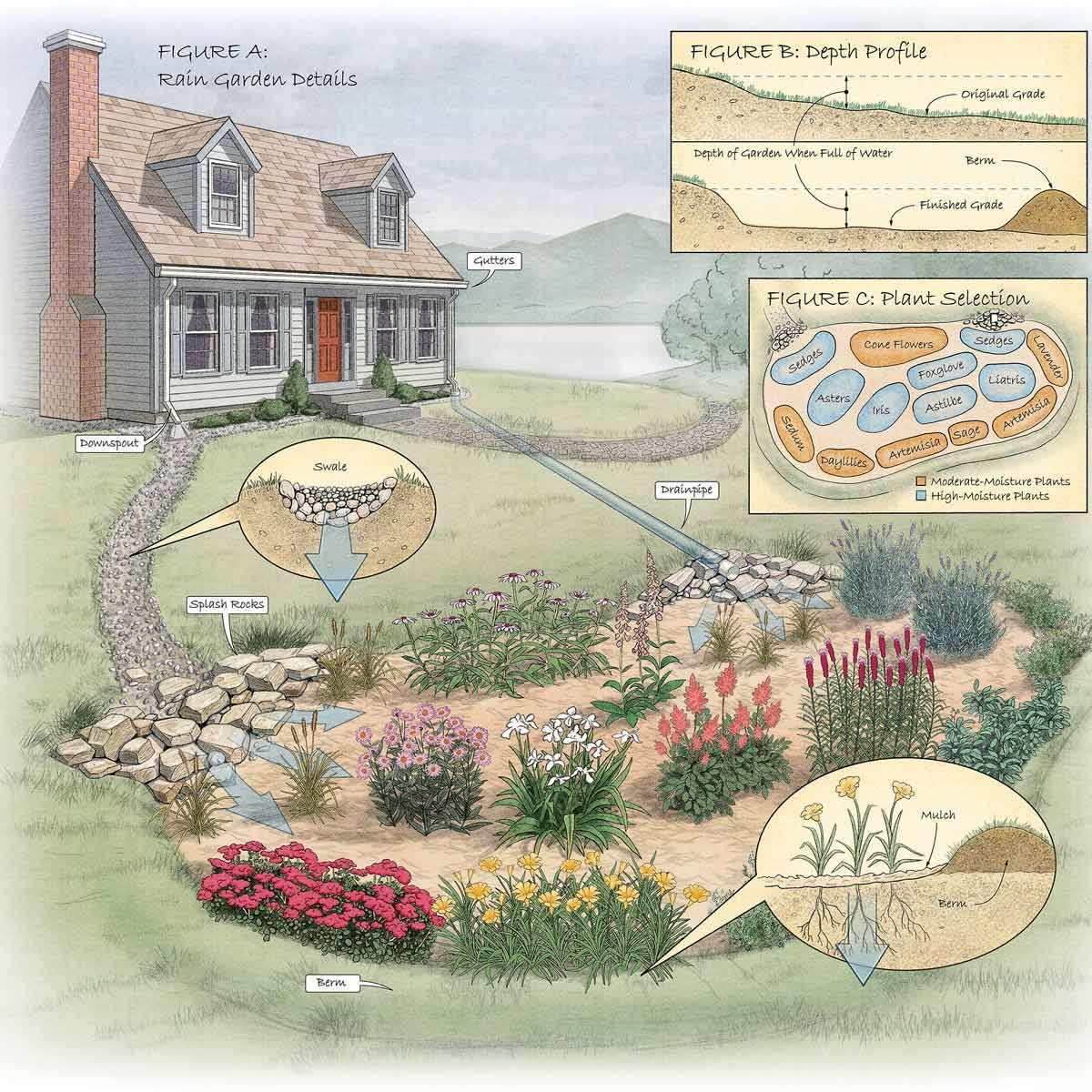 rain garden figure a