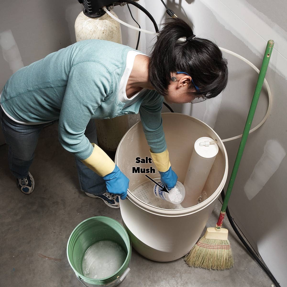 salt mush water softener