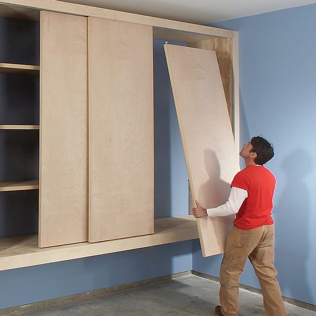 hang doors sliding cabinet doors diy