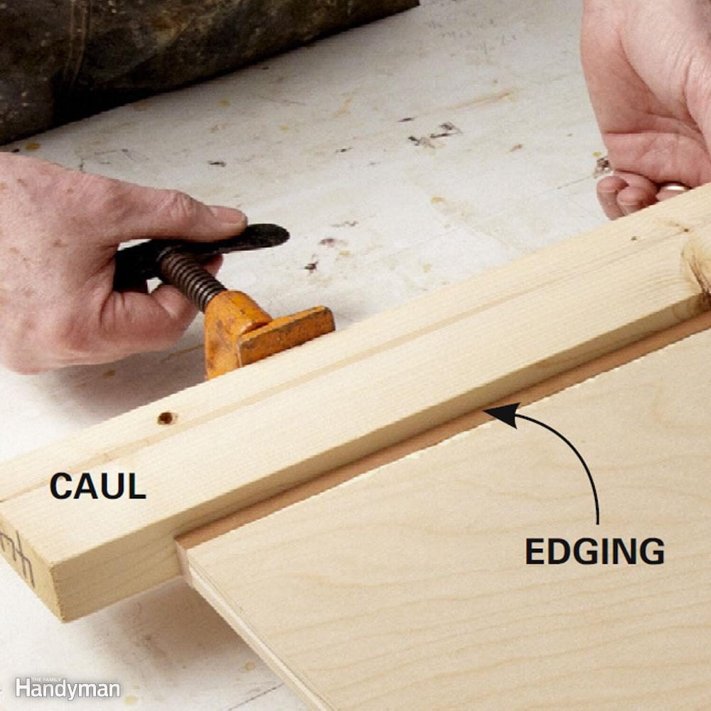 Use one caul instead of many clamps