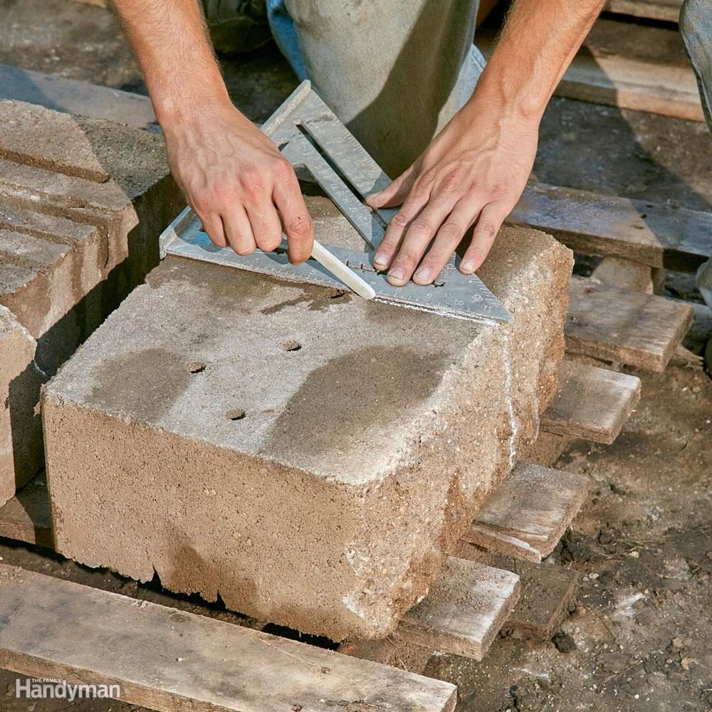 Mark cuts with a soapstone pencil