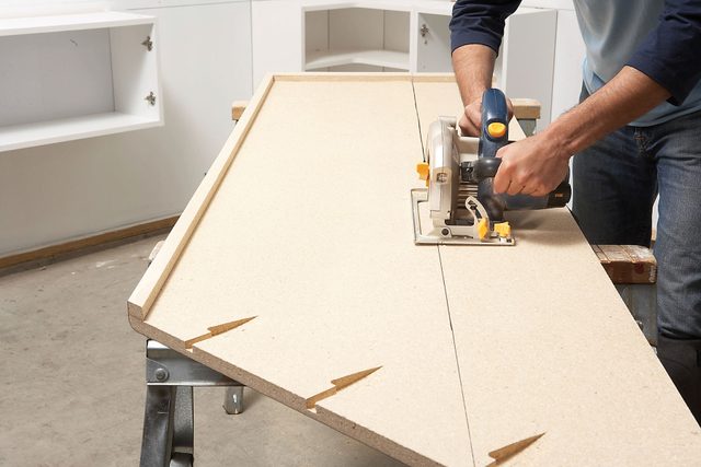 Trim the countertops