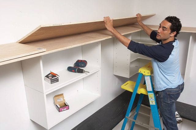 Assemble the top shelf