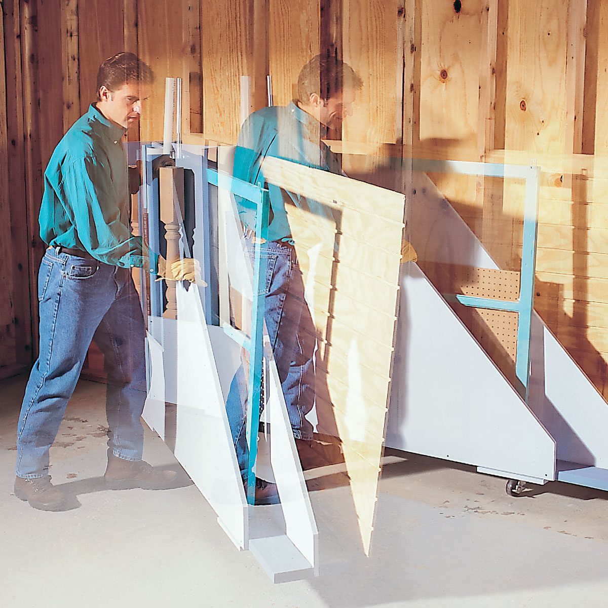 Plywood Storage Rack For Your Garage