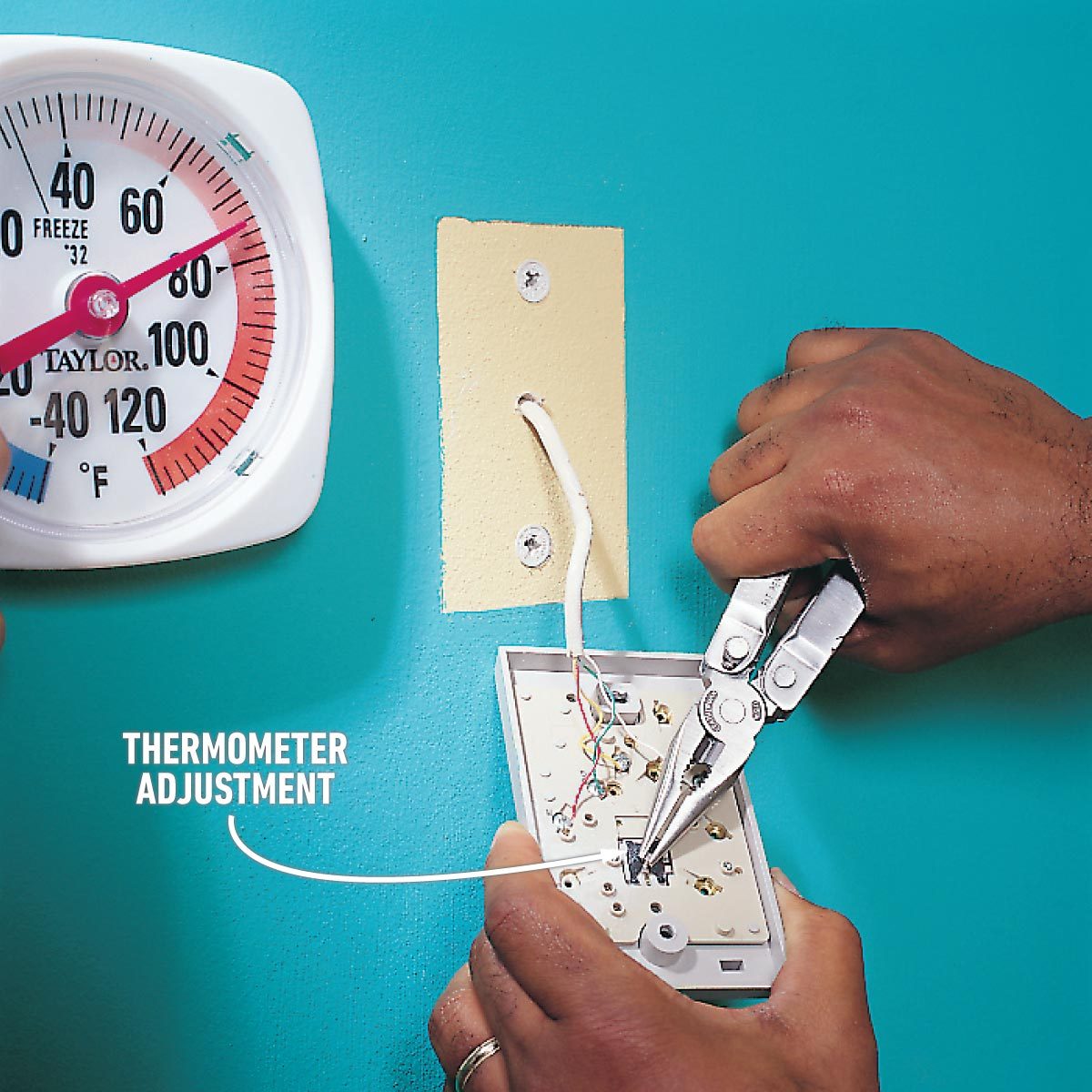 Fixing thermostat adjustment image if your thermostat stops working