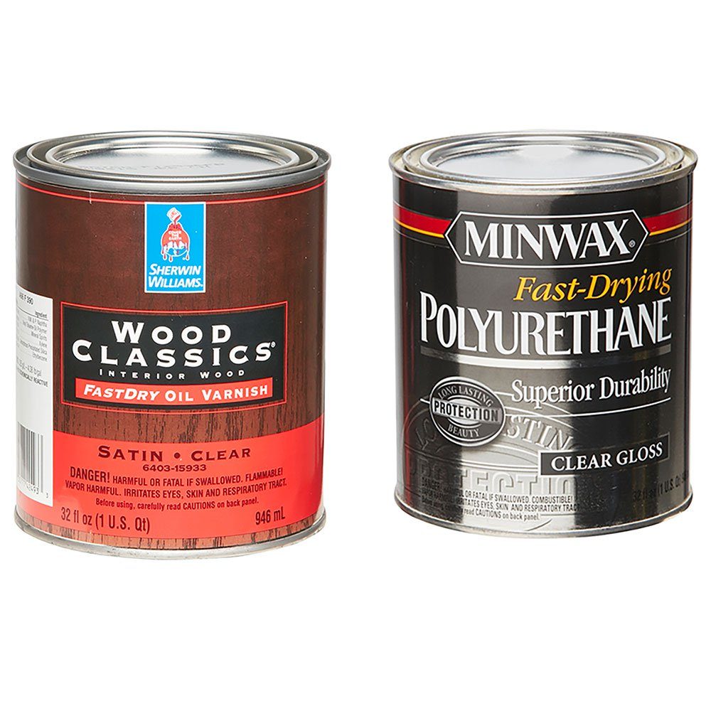 A can of varnish vs. a can of poly 