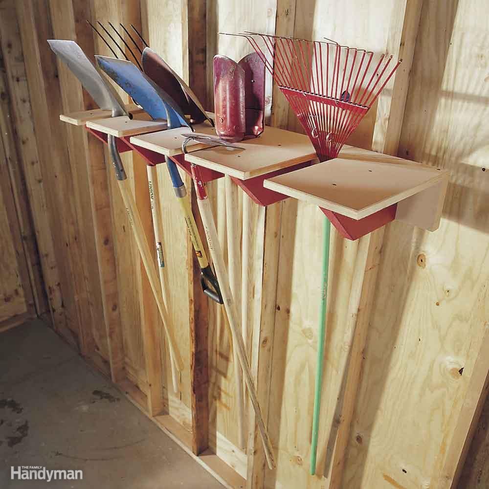 Long-Handled Tool Rack