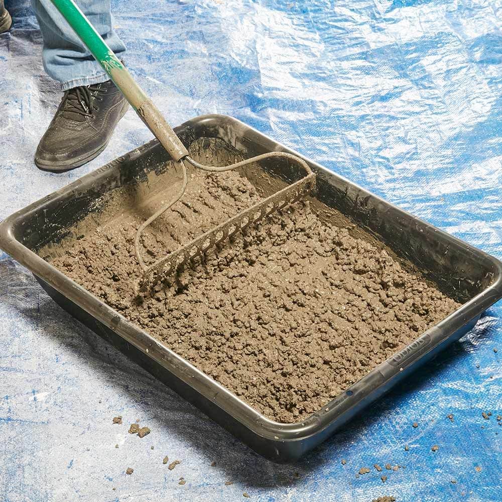 Mix Concrete with a Rake