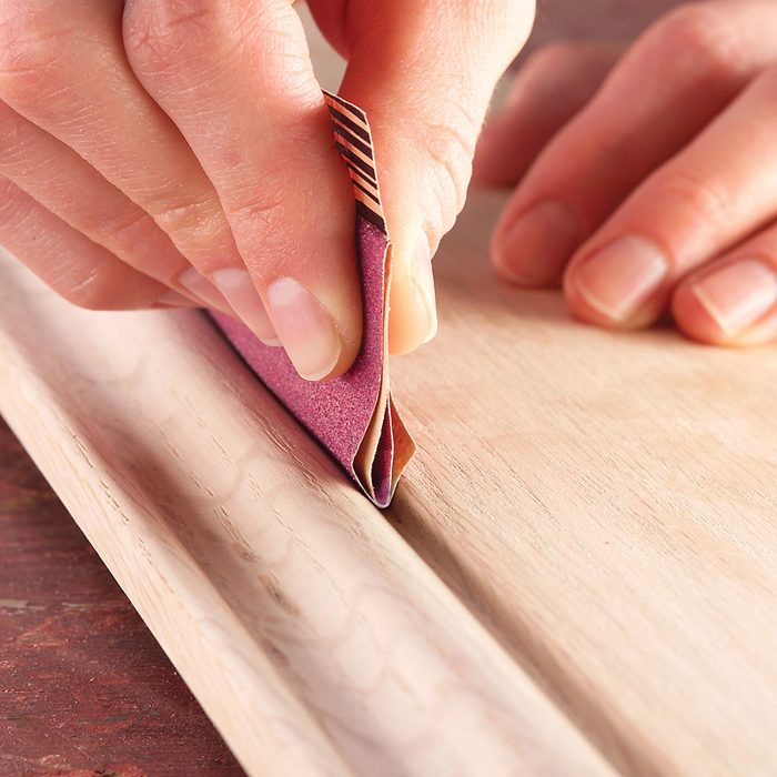 Sand Wood for Even Finishes trim