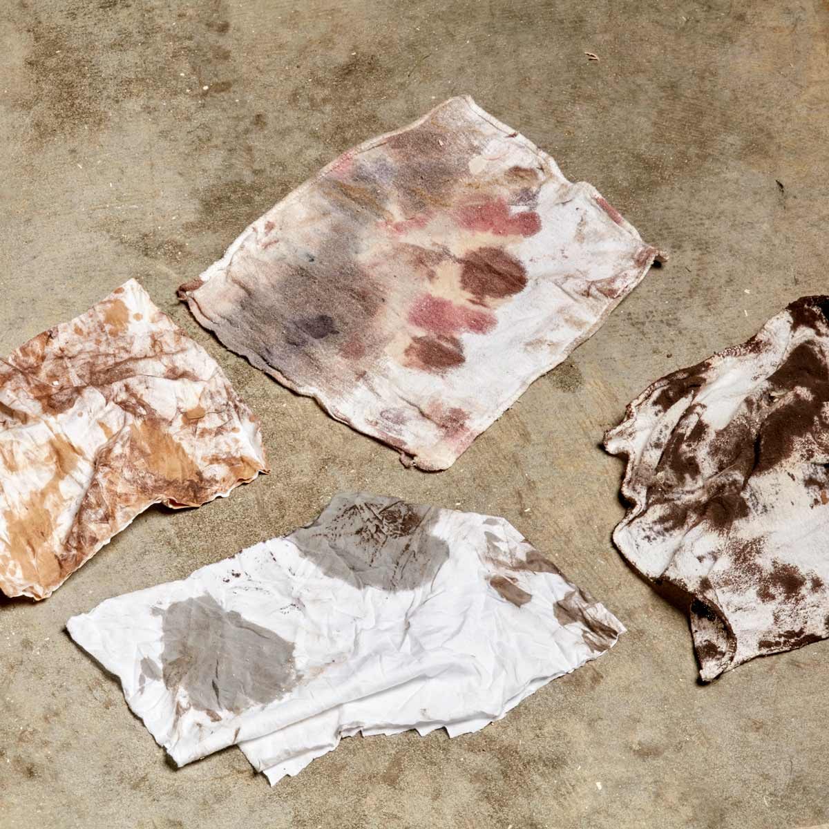 dirty paint rags