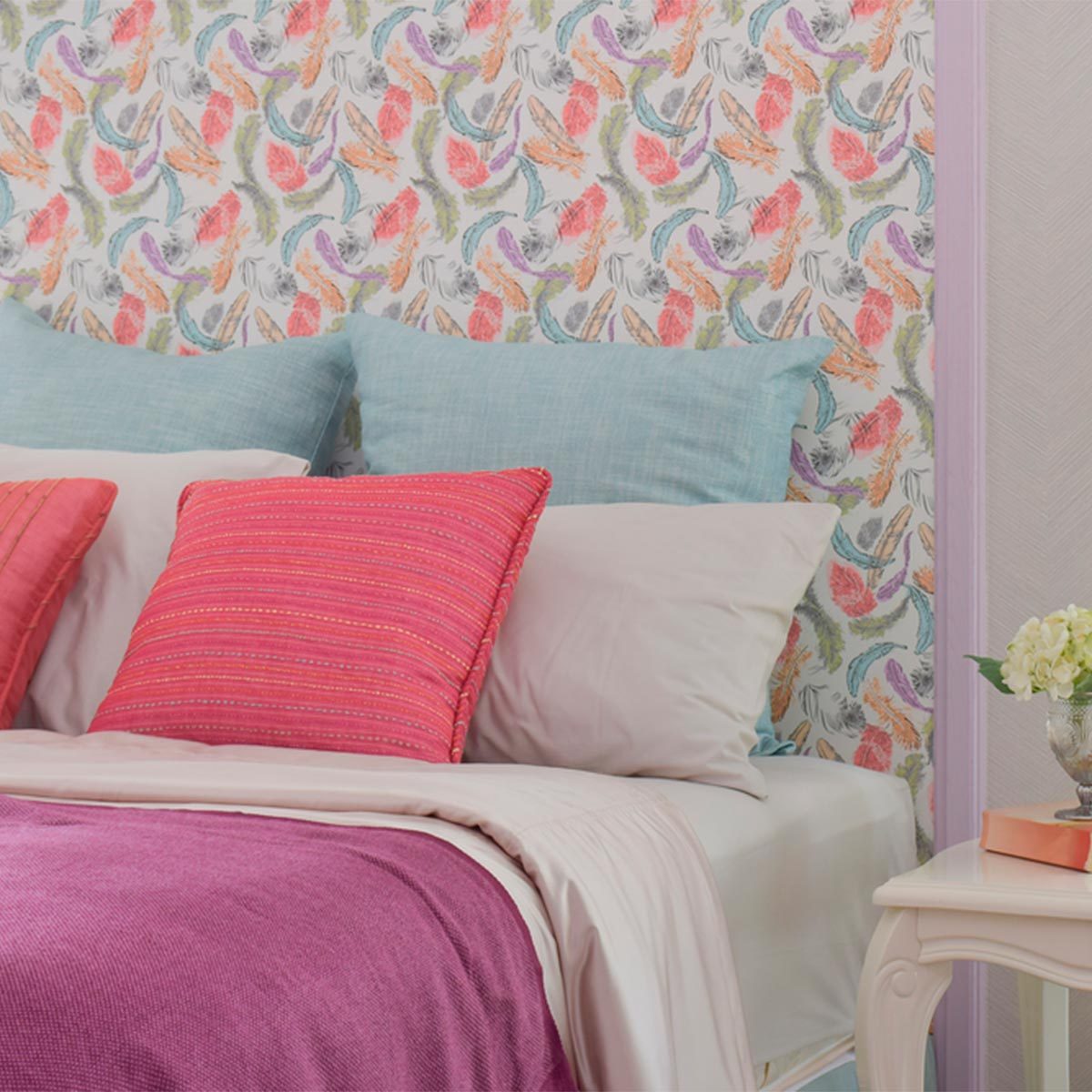 DIY headboard: Floral Fancy