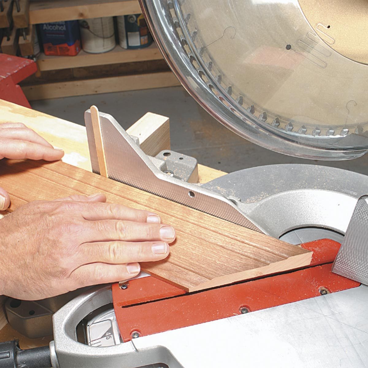 Use Shims to Shave Miters