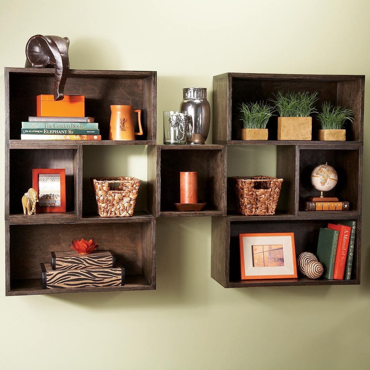 DIY Box Shelves