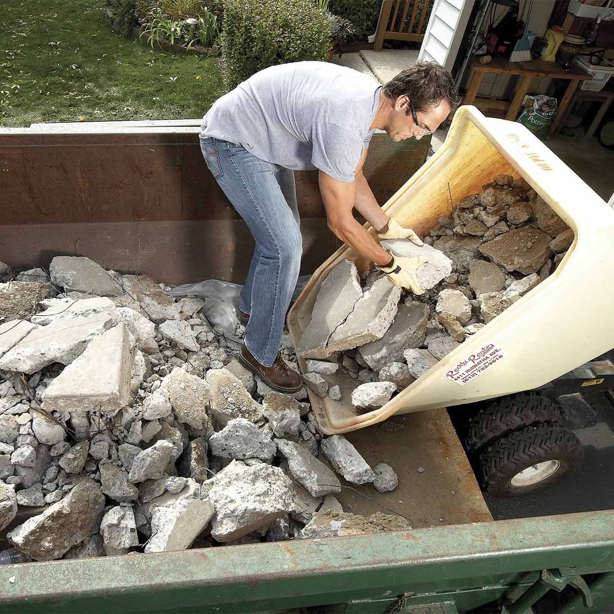 Trash Container with Gate