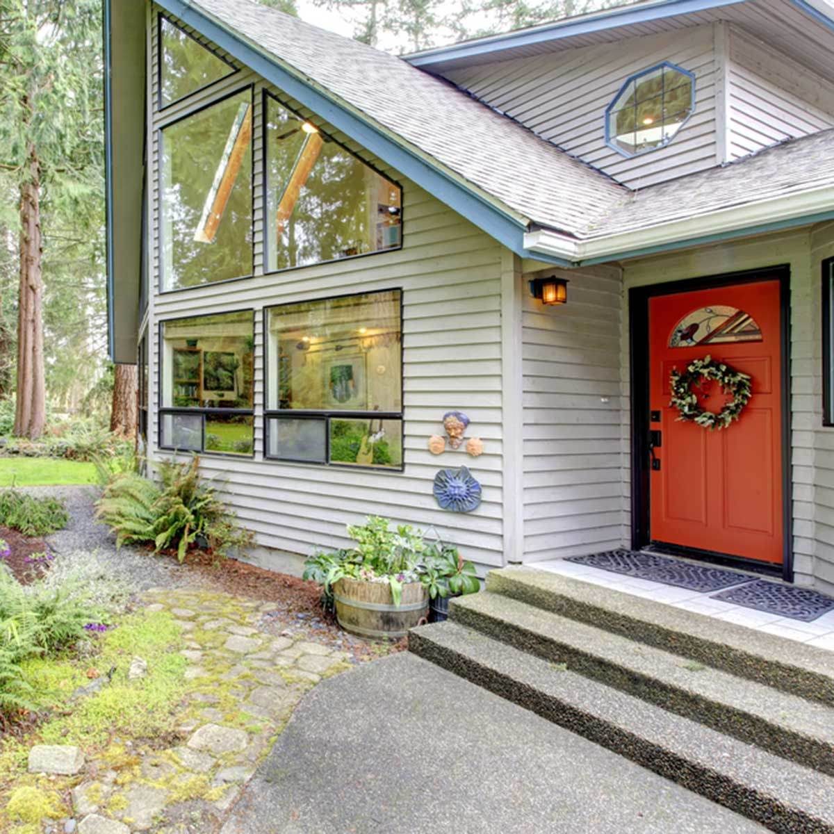 orange front door