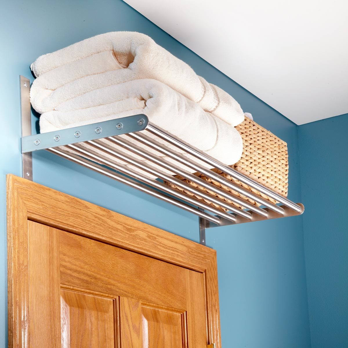 above door storage shelf