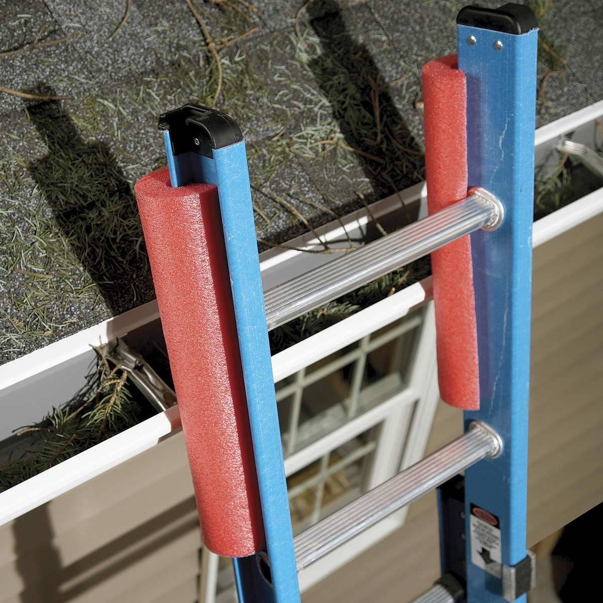 Ladder Guards pool noodles