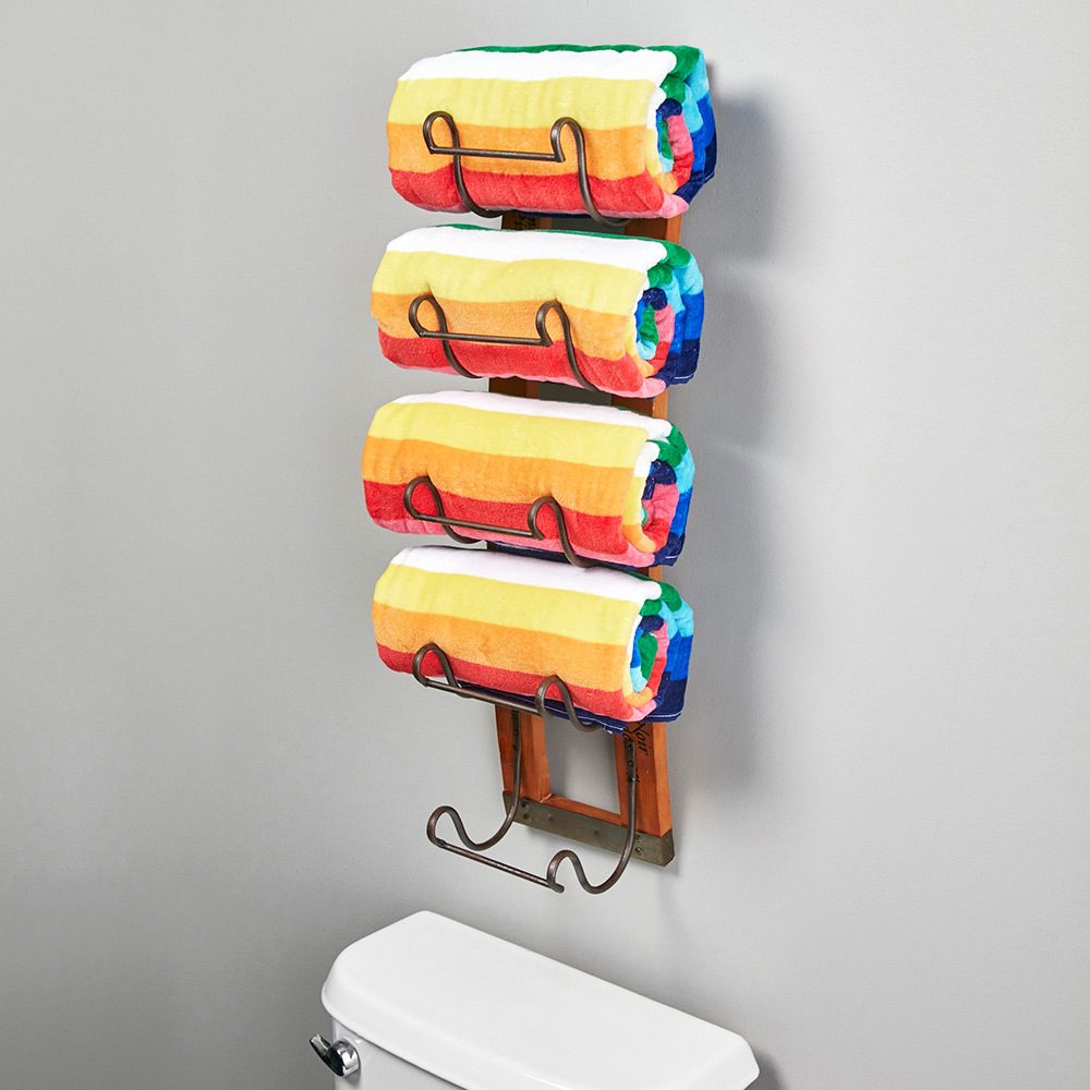 Wine rack towel holder