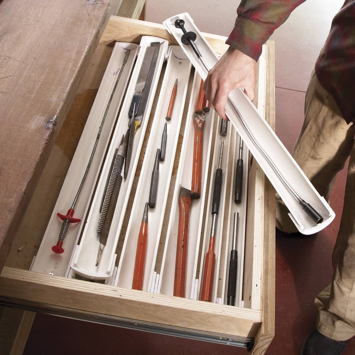 PVC drawer organizers