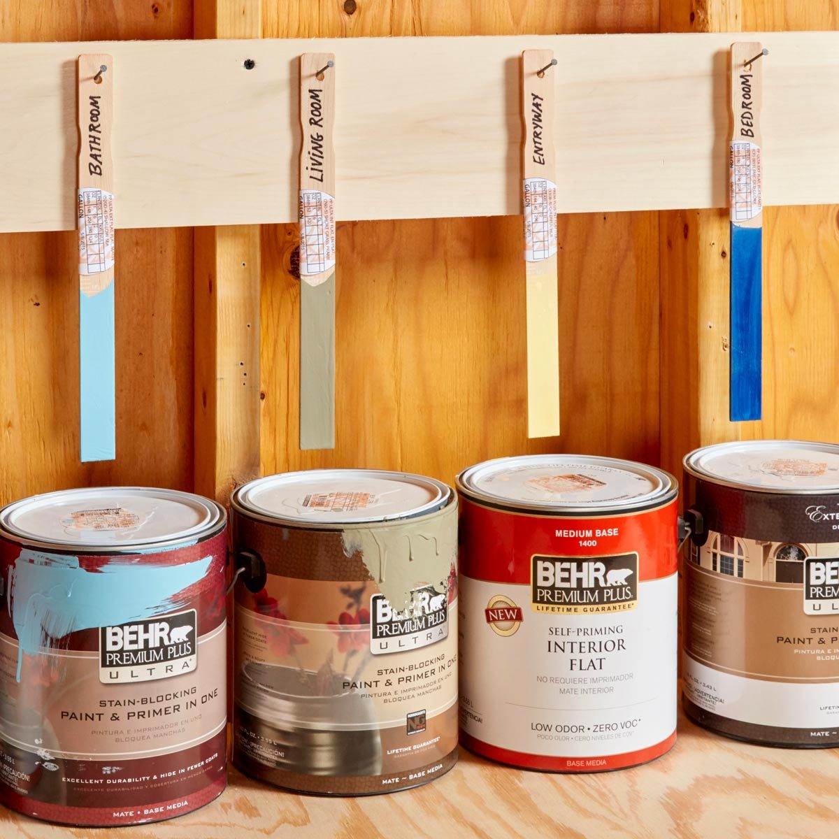 Stir-Stick Paint Organizer