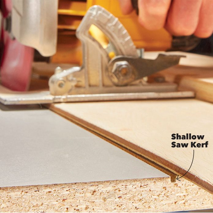 Cut without chipping