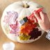 How To Decorate a Pumpkin with Fall Leaves