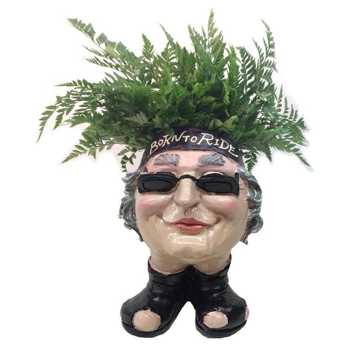 biker babe plant pot weird things
