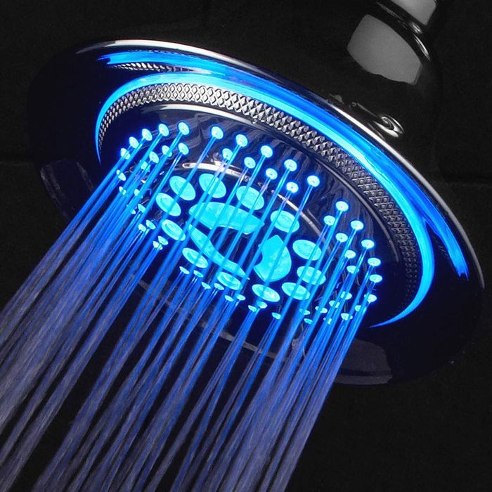 dfh17sep045-2 DreamSpa 5-Setting Water Temperature Color-Changing LED Hand Shower head