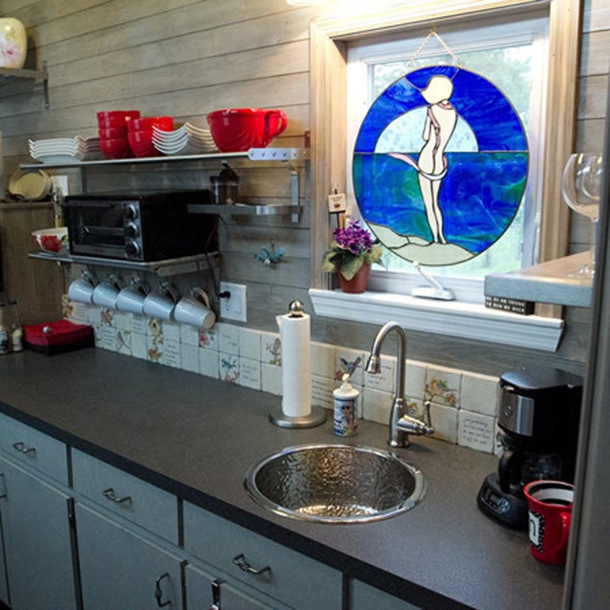 Tiny Home Kitchen Is Utilitarian